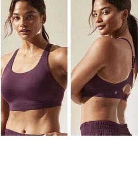 Athleta Advance high impact sports bra Agate purple color Size 38C